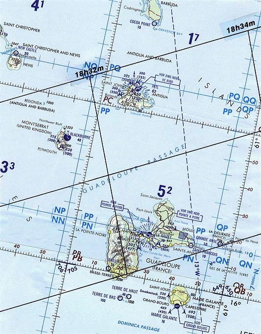 Seekarte mit eingezeichneter Zentralzone