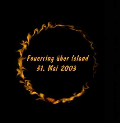 Feuerring über Island